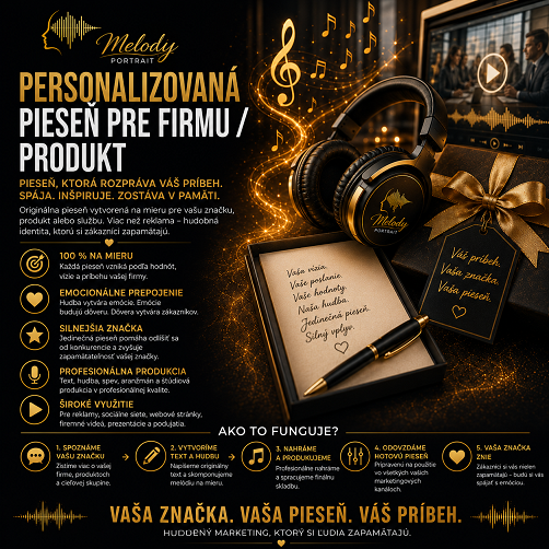 Personalizovaná pieseň pre firmu / značku / produkt
